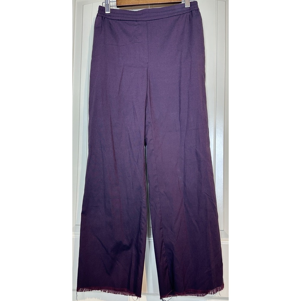 Urban Outfitters viscose blend raw hem pull on straight leg casual pants Sz S